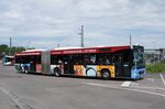 Stadtbus Ulm / Stadtbus Neu-Ulm / DING - Donau-Iller-Nahverkehrsverbund GmbH: Mercedes-Benz Citaro Facelift G von Schwaben Mobil Nahverkehr Service GmbH - Wagen 129, aufgenommen im Juni 2016 am