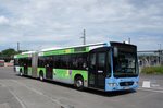 Stadtbus Ulm / Stadtbus Neu-Ulm / DING - Donau-Iller-Nahverkehrsverbund GmbH: Mercedes-Benz Citaro Facelift G von SWU Verkehr GmbH - Wagen 131, aufgenommen im Juni 2016 am Hauptbahnhof in Ulm.