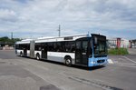 Stadtbus Ulm / Stadtbus Neu-Ulm / DING - Donau-Iller-Nahverkehrsverbund GmbH: Mercedes-Benz Citaro Facelift G von SWU Verkehr GmbH - Wagen 127, aufgenommen im Juni 2016 am Hauptbahnhof in Ulm.