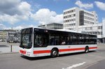 Bus Ulm: MAN Lion's City von DB ZugBus Regionalverkehr Alb-Bodensee GmbH (RAB), aufgenommen im Juni 2016 am Hauptbahnhof in Ulm.