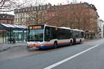 ESWE Verkehr Mercedes Benz Citaro 2 G Wagen 394 am 28.12.20 in Wiesbaden Marktplatz