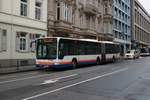 ESWE Verkehr Mercedes Benz Citaro 1 Facelift G Wagen 188 am 28.12.20 in Wiesbaden Marktplatz