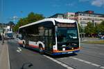 ESWE Verkehr Mercedes Benz eCitaro Wagen 160 am 12.06.22 in Wiesbaden