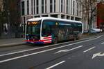 ESWE Verkehr Mercedes Benz eCitaro Wagen 133 am 09.12.23 in Wiesbaden