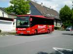 Irisbus Crossway der Firma Rheingold Reisen an der Haltestelle Wuppertal-Nächstebreck-Silberkuhle.(13.6.2014)  