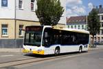 Bus Zwickau: Mercedes-Benz Citaro C2 LE der RVW (Regionalverkehr Westsachsen GmbH), Wagen 8452, aufgenommen im Juli 2018 am Hauptbahnhof in Zwickau.
