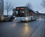 MAN Bus, unterwegst in der Burgdorfer Strae/Lehrte am 26.01.2011