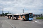 Stadtbus Ulm / Stadtbus Neu-Ulm / DING - Donau-Iller-Nahverkehrsverbund GmbH: Mercedes-Benz Citaro C2 Gelenkbus von Schwaben Mobil Nahverkehr Service GmbH - Wagen 155, aufgenommen im Juni 2016 am