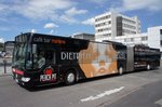 Stadtbus Ulm / Stadtbus Neu-Ulm / DING - Donau-Iller-Nahverkehrsverbund GmbH: Mercedes-Benz Citaro Facelift G vom RBA - Regionalbus Augsburg GmbH, aufgenommen im Juni 2016 am Hauptbahnhof in Ulm.
