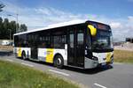 Belgien / Niederlande / Bus Zeeland / Bus Breskens / Bus Sluis: VDL Citea SLE 120 von De Lijn (Wagen 2166), aufgenommen im Juli 2019 im Stadtgebiet von Breskens (Ortsteil der Gemeinde Sluis, Niederlande).