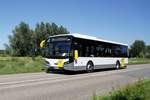 Belgien / Niederlande / Bus Zeeland: VDL Citea SLE 120 von De Lijn (Wagen 2165), aufgenommen im August 2020 in der Nähe von Schoondijke (Gemeinde Sluis).
