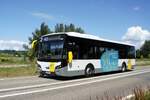 Belgien / Niederlande / Bus Zeeland: VDL Citea SLE 120 von De Lijn (Wagen 2165), aufgenommen im August 2022 in der Nähe von Schoondijke (Gemeinde Sluis).