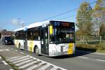 Belgien / Bus Koksijde: VDL Jonckheere Transit von De Lijn (Wagen 5161), aufgenommen im Oktober 2022 in Koksijde, einer Gemeinde in der Provinz Westflandern an der belgischen Küste.