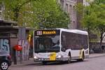 1-VHZ-532, Mercedes Benz Citaro, von de Lijn, aufgenommen in den Straßen von Maastricht.