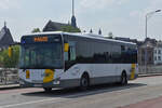 1-GWL-789, Iveco Crossway vom De Lijn, auf dem Weg zum Bahnhof, um dort seine Pause abzuhalten.