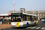 Dieser Bus fhrt fr einen Subunternehmer im Auftrag von De Lijn. Aufgenommen am Bahnhof Oostende am 6,5,2011.