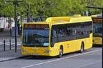 Mercedes Benz Citaro, vom LeTec, ist an seiner Endhaltestelle am Bahnhof Liege Guillemines angekommen. 10.2025