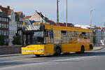 Solaris Bus 3224, auf der Linie 31, fährt am 20.06.2023 durch die Vindebrogade.