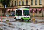 Easyline, Autonomer E-Bus in Tallinn -Stadt im August 2017.