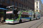 Zwei ausgediente Berliner BVG-Busse (3074 und 3053) in Helsinki am 07.06.2012 auf Sightseeing  City-Tour.