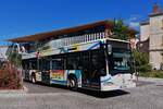 Mercedes Benz Citaro von Syncro, aufgenommen am Bahnhof in Chambery. 09.2022 (Handyfoto) 