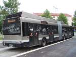 Dieser Urbino 18 Hybrid ist der erste dieses Typs in Frankreich, ist auch der erste Solaris Gelnkbus in diesem Land.