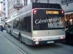 Solaris Urbino 18 III Hybrid auf der Linie 6 in Strasbourg am 12.12.2009.