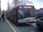 Solaris Urbino 18 III Hybrid mit der Wagennummer 400 in Strasbourg am 12.