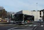 Belfort - 21. Februar 2020 : Hybridbus Lion's City 12 Wagen 10 auf der linie 5 im Einsatz.