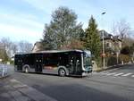 Belfort - 21. Februar 2020 : Hybridbus Lion's City 12 Wagen 11 auf der linie 4 im Einsatz.