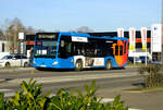 Brumath - 12. Februar 2022 : neue Linie 5, neuer Citaro K C2 Hybridbus für das Unternehemen RITMO/Keolis aus Haguenau (Elsass)