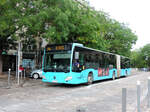 Metz - 10. September 2021 : Citaro C2 Gelenkbus, Wagen 1354, auf der Linie L4a, am Hauptbahnhof aufgenommen. 