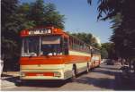 Griechenland/Insel Kos,Kos-Stadt,August 2002,Magirus-Linienbus für Strecke Kos-Tigaki(scan).