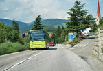 Ein Irisbus Crossway der SAD, unterwegs als Linie 401 (Brunico, Autostazione/Bruneck, Busbahnhof - Bressanone, Stazione/Brixen, Bahnhof).