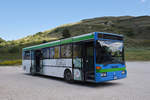 Mercedes O 407 als Shuttlebus beim Griechischen Tempel von Segesta bei Palermo.