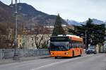 Bozen / Bolzano, SASA Bredamenarinibus M 240 R/LU/3P/CNG WN 346 als Linie 5 auf der Ponte Talvera/Tafelbrücke.