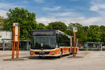 Rijeka. In einer der gr��ten St�dte Kroatiens wird der Stadtverkehr vom Busunternehmen „Autotrolej“ gef�hrt. Ein MAN Lion's City steht am 10. Mai 2026 abfahrbereit am Busbbahnhof.
