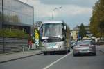 An der Landstraße in Vaduz kommt uns der Volvo Barbi mit dem Kennzeichen EM-718GA entgegen.