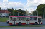 Am 16. August 2013 vom Touristenbus aus  erlegt :Obus in Vilnius. Es war nur ein Wochenendausflug, das Interesse lag mehr bei den kulturellen Sehenswrdigkeiten, daher gab es auch nur dieses einzige (herzeigbare) Foto