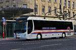 AV 9999, MAN Lion’s Regio von Autocars Altmann, in der Stadt Luxemburg.