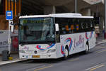 VB 6660, Mercedes Benz Integro vom Busunternehmen Bollig, aufgenommen an der Haltestelle Lux Expo in der Stadt Luxemburg.