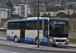 AM 5543, MAN Lion’s Intercity von Autocars Meyers, am Busbahnhof in Clervaux. 05.04.2021