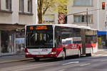 WK 8652, Mercedes Benz Citaro des CFL, aufgenommen in den Straßen der Stadt Luxemburg.