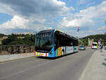 Luxemburg - 29. Juli 2022 : Volvo 7900 E Nr 644 des Unternehmen Sales Lentz auf der Linie 14 im Einsatz.