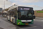 LP 7142, MAN Lion’s City vom Tice, erreicht eine der Bushaltestelle in Petange an.
