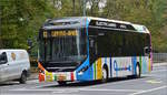 SL 3511  Volvo 7900 Hybrid Bus des VDL, gesehen in den Straßen der Stadt Luxemburg.