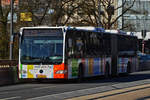 KJ 6274, Mercedse Benz Citaro des VDL, aufgenommen in den Straßen der Stadt Luxemburg 14.02.2019