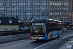 FB 4069, Volvo 7900 Elektrobus des VDL auf dem Weg in die Oberstadt der Stadt Luxemburg. 06.01.2022