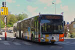 KJ 6273, Mercedes Benz Citaro, des VDL, kommt ber die Pont Viaduct, aus der Oberstadt in Richtung Bahnhofsviertel der Stadt Luxemburg.