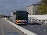 VV 1206, MAN Lions City e, vom VDL, unterwegs in der Stadt Luxemburg.